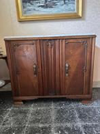 Vintage kast met marmer tablet, Antiek en Kunst, Ophalen