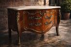 Antiek Commede Louis XV met Marmeren Blad Ladecast, Antiek en Kunst, Ophalen