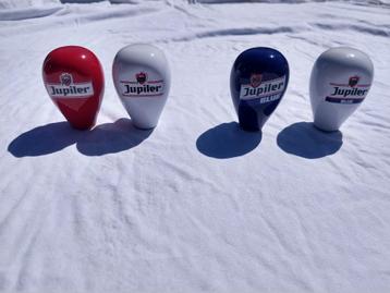 4 Poignées de pompe à bière - Jupiler beschikbaar voor biedingen