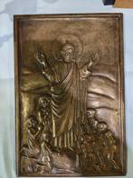 Religieuze plaat massief koper (zwaar), Ophalen