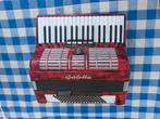 Accordeon - Galotta - vintage - rood, Gebruikt, 96-bas, Met koffer, Ophalen