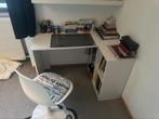 Wit bureau voor kinderen 50€, Ophalen, Zo goed als nieuw, Bureau
