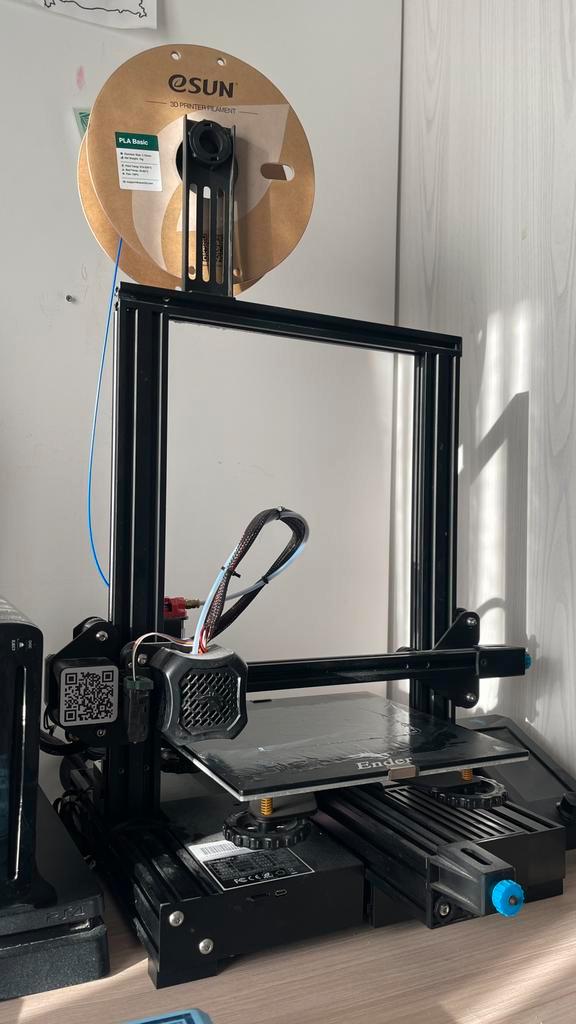 Creality Ender-3 V2 + BLTouch + Filament + SD Kaart, Computers en Software, 3D Printers, Zo goed als nieuw, Ophalen