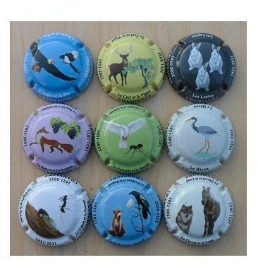 Champagne capsules - Generieken Fables .. (G 1170), Collections, Collections complètes & Collections, Envoi