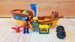 Playmobil 123 set nr 9118 Piratenboot, Ophalen of Verzenden, Gebruikt, Complete set