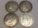 Frankrijk lot 4 x 5 Francs Napoleon zilver, Ophalen of Verzenden, Frankrijk, Zilver
