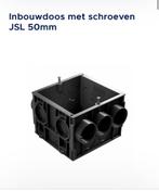 Inbouwdoos met schroeven 50 mm, Doe-het-zelf en Bouw, Ophalen of Verzenden, Nieuw