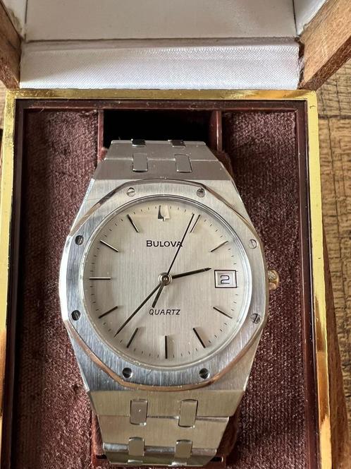Bulova Royal Oak, Handtassen en Accessoires, Horloges | Heren, Zo goed als nieuw, Polshorloge, Overige merken, Staal, Staal, Ophalen of Verzenden