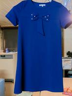 mooi blauw kleedje met een strik S, Kleding | Dames, Ophalen of Verzenden, Zo goed als nieuw