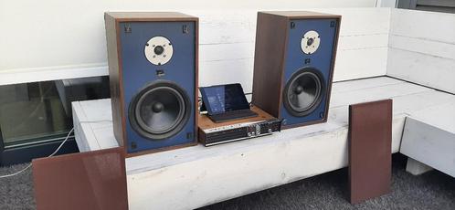 vintage stereo versterker + luidspreker PHILIPS  Marantz, Audio, Tv en Foto, Luidsprekerboxen, Gebruikt, Front, Rear of Stereo speakers