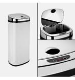 Poubelle de cuisine Dihl à capteur blanche 30L automatique, Neuf, Enlèvement ou Envoi, Synthétique, 50 à 75 cm