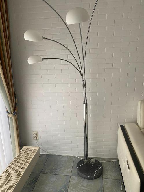 DESIGN BOOGLAMP, Huis en Inrichting, Lampen | Vloerlampen, Zo goed als nieuw, 200 cm of meer, Glas, Metaal, Overige materialen