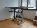 Vintage architectentafel in industriële stijl, Ophalen, In hoogte verstelbaar, Gebruikt, Bureau