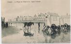 Cp:Ostende"La plage des bains et la Digue central" voir scan, Flandre Occidentale, Non affranchie, Envoi, Avant 1920