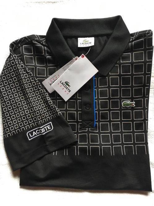 POLO LACOSTE (original) Noir/C blanc, taille XL, Kleding | Heren, Polo's, Nieuw, Maat 56/58 (XL), Zwart, Ophalen of Verzenden