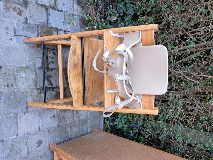 Stokke eetstoel met accessoires, Kinderen en Baby's, Kinderstoelen, Gebruikt, Meegroeistoel, Gordel(s), Stoelverkleiner, Ophalen