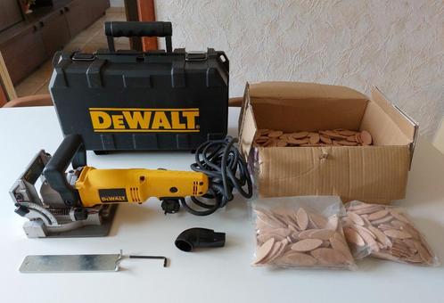 Dewalt DW682 Lamellenfrees + koffer + 420 lamellen, Doe-het-zelf en Bouw, Gereedschap | Freesmachines, Lamellenfrees, Ophalen of Verzenden
