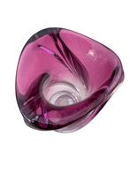 Vase en Cristal Mauve Val Saint Lambert par René Delvenne, Antiquités & Art, Enlèvement ou Envoi