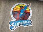 Grote sticker Superman 21 cm, Comme neuf, Bande dessinée ou Dessin animé, Enlèvement ou Envoi