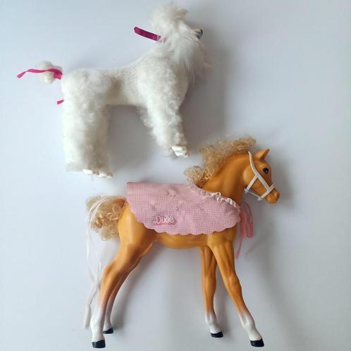 Barbie vintage Prince de poedel en Dixie het paard 1984, Verzamelen, Poppen, Gebruikt, Overige typen, Ophalen of Verzenden
