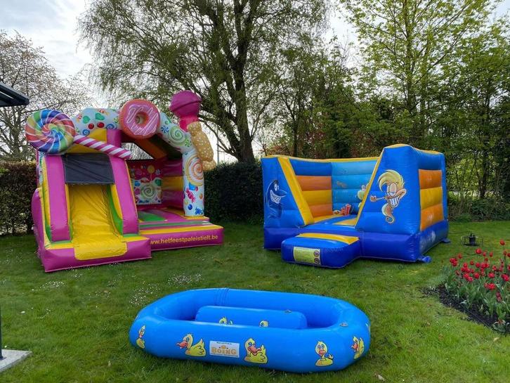 Verhuur groot eendjes visspel in bewegend water, Hobby en Vrije tijd, Feestartikelen | Verhuur, Ophalen of Verzenden