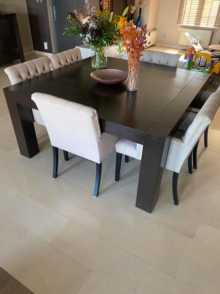 Complete eetkamerset van’t Hoogehuys in Kinrooi, Huis en Inrichting, Complete eetkamers, Zo goed als nieuw, 8 stoelen of meer