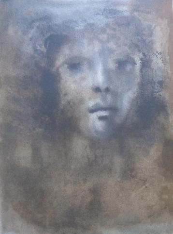 LEONOR FINI / GEZICHT / KLEURLITHO / 56x44cm / SIG beschikbaar voor biedingen