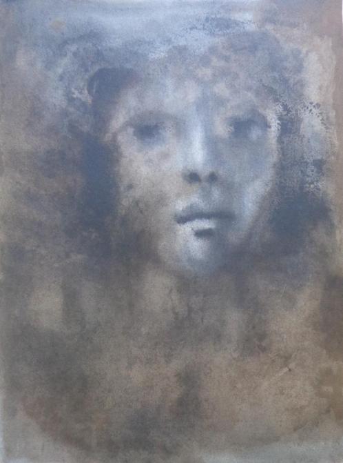 LEONOR FINI / GEZICHT / KLEURLITHO / 56x44cm / SIG, Antiek en Kunst, Kunst | Litho's en Zeefdrukken, Ophalen of Verzenden