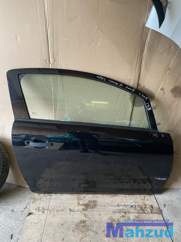 OPEL CORSA D ZWART Z20R Rechter rechts deur portier 3 deurs, Auto-onderdelen, Carrosserie, Deur, Opel, Gebruikt, Ophalen of Verzenden