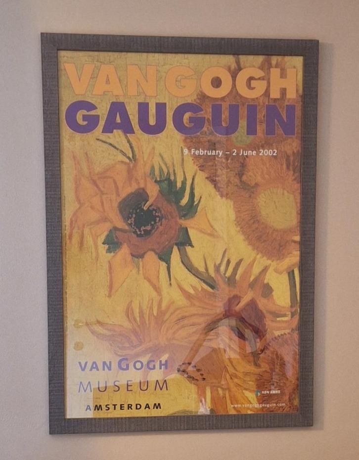 Van Gogh/Gauguin poster(tentoonstelling 2002), Antiek en Kunst, Kunst | Tekeningen en Fotografie, Ophalen