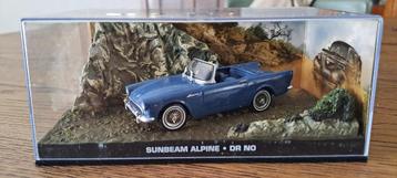 James Bond 007 - Dr No ( Sunbeam Alpine Blauw 1-43 ) Box