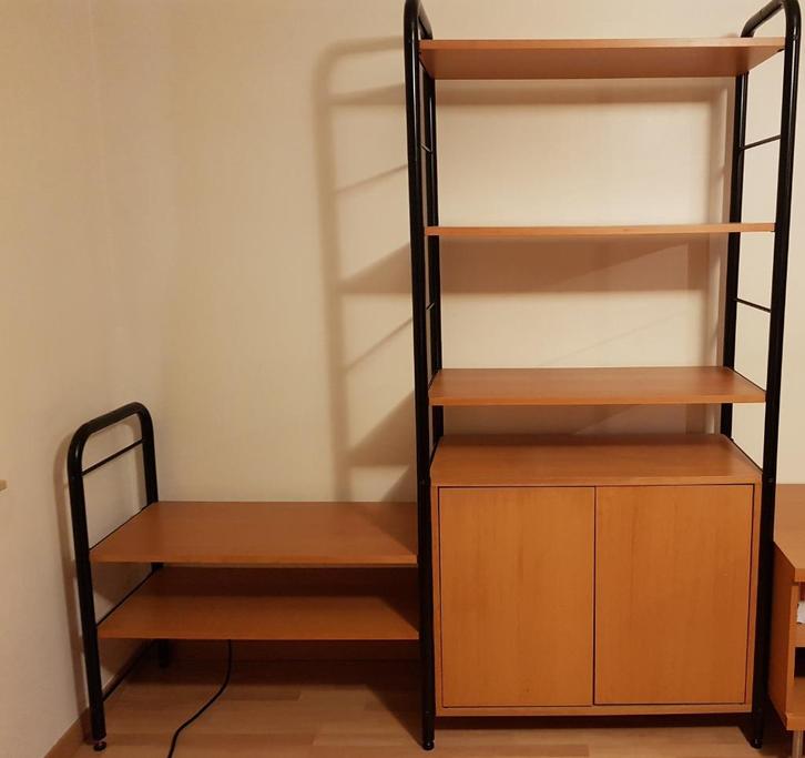 boekenkast of tv-meubel, Huis en Inrichting, Kasten | Boekenkasten, Zo goed als nieuw, Overige houtsoorten, Metaal, Ophalen