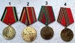 Medailles, 4X USSR Verjaardag Overwinning WOII 40-45, Verzamelen, Militaria | Algemeen, Ophalen of Verzenden, Landmacht, Lintje, Medaille of Wings