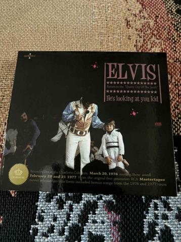 Elvis 3dubbele live bootleg cd, He's looking at you kid  beschikbaar voor biedingen