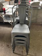 Tolix stoelen - vintage grijs metallic - stapelbaar, Ophalen of Verzenden, Nieuw zonder verpakking