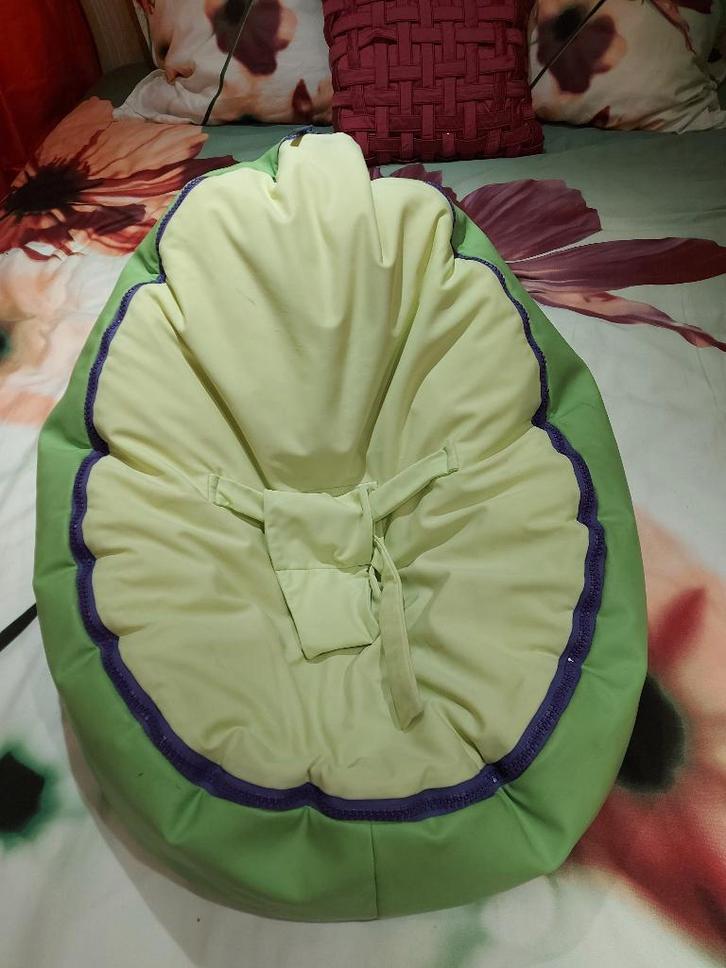 Doomoo zitzak baby, Maison & Meubles, Sièges-poires, Comme neuf, Pouf, Vert, Enlèvement ou Envoi