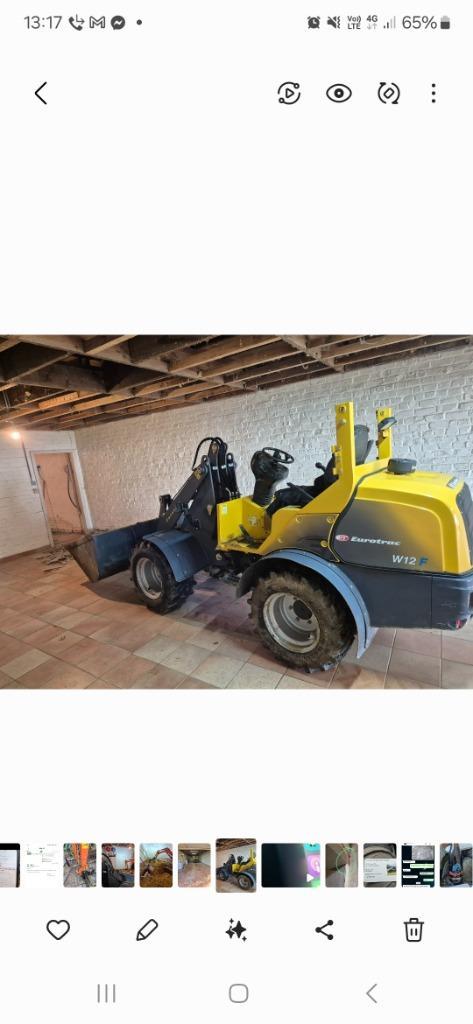 Kniklader eurotrac w12 f, Zakelijke goederen, Machines en Bouw | Kranen en Graafmachines, Wiellader of Shovel, Ophalen of Verzenden