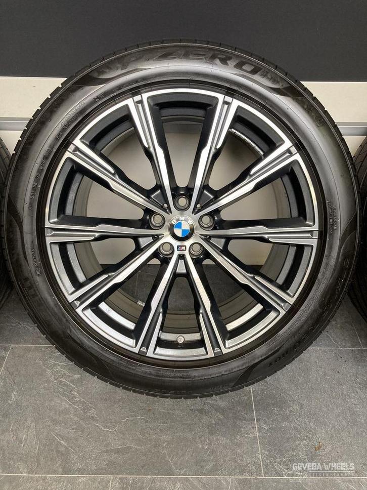 20” originele BMW X5 G05 X6 G06 velgen + banden 740M 5x112, Auto-onderdelen, Banden en Velgen, Banden en Velgen, Zomerbanden, 20 inch
