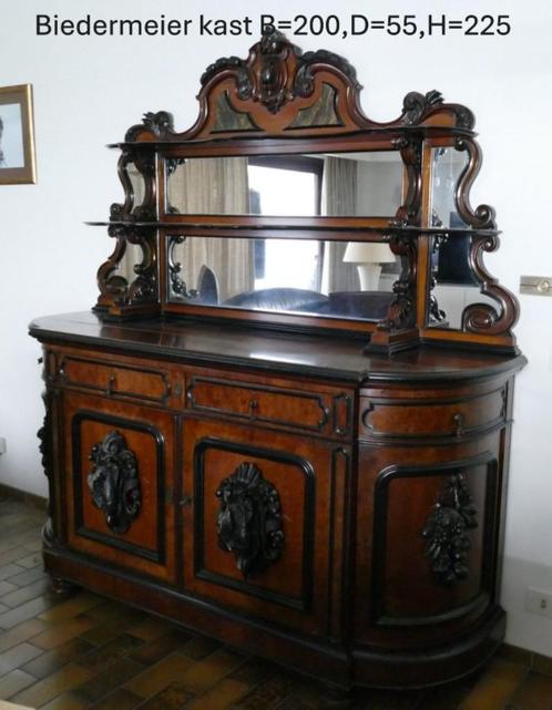 dressoir : antieke Biedermeier kast, Huis en Inrichting, Kasten | Dressoirs, Gebruikt, 200 cm of meer, 50 tot 75 cm, Met lade(s)