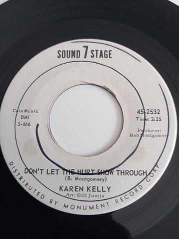 KAREN KELLY. DON'T LET THE HURT SHOW THROUGH.  POPCORN USA, Enlèvement ou Envoi, Comme neuf