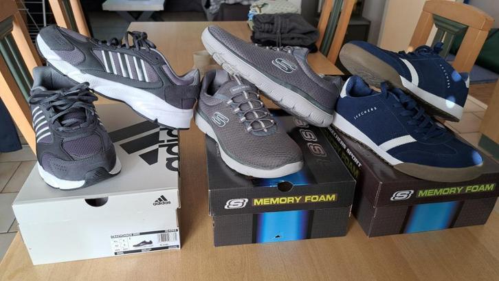 Schoenen (3 paar - Heren - Maat 42), Kleding | Heren, Schoenen, Nieuw, Sportschoenen, Blauw, Ophalen