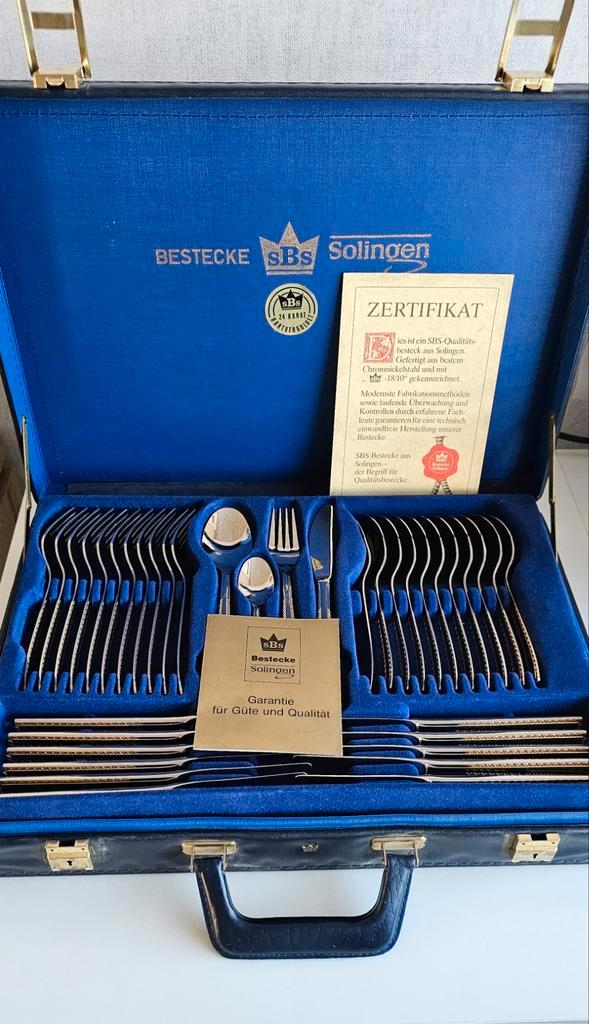 "70- Delige SBS Solingen " Berlin" bestekkoffer, Huis en Inrichting, Keuken | Bestek, Nieuw, Bestekset, Overige materialen, Ophalen of Verzenden