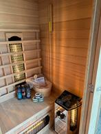 COMBI SAUNA - INFRAROOD MET OPGIETKACHEL - GRATIS MONTAGE, Sport en Fitness, Ophalen of Verzenden, Zo goed als nieuw, Fins of Traditioneel