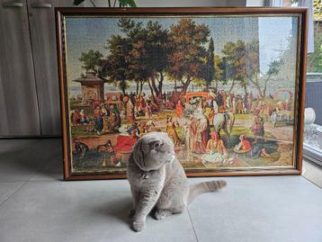 Prachtige kunstafdruk, schilderij uit puzzelstukjes Ottomaan beschikbaar voor biedingen