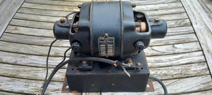 Ancien convertisseur rotatif Jeanette Chicago, Antiquités & Art, Curiosités & Brocante, Enlèvement ou Envoi