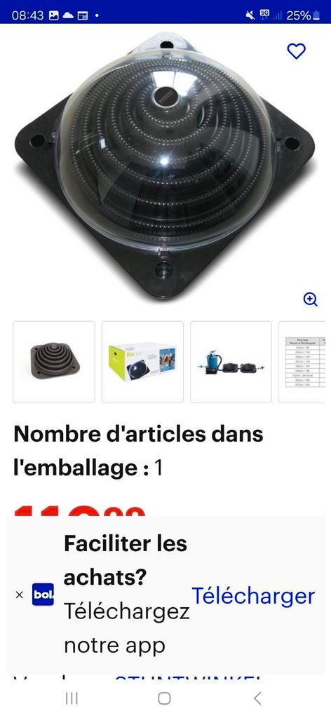 4 x zonnekom, Tuin en Terras, Zwembad-toebehoren, Zo goed als nieuw, Zwembadpomp, Ophalen