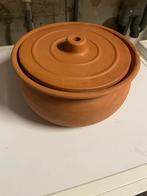 Casserole en terre cuite, Huis en Inrichting, Keuken | Potten en Pannen, Ophalen, Zo goed als nieuw, Overige materialen, Kookpan of Snelkookpan