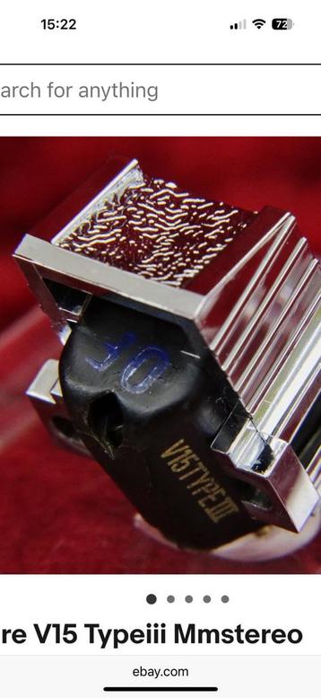 CHERCHE cellule shure V15 T III  avec ou sans diamant, Enlèvement, Comme neuf