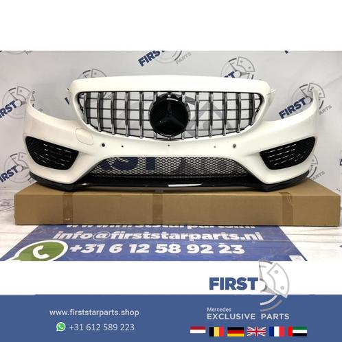 W205 C43 AMG VOORBUMPER + GT GRIL Mercedes C Klasse WIT COMP, Auto-onderdelen, Carrosserie, Bumper, Mercedes-Benz, Voor, Gebruikt