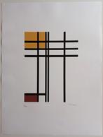 Piet Mondriaan – Litho Opposition de Lignes Rouge et Jaune, Antiquités & Art, Envoi